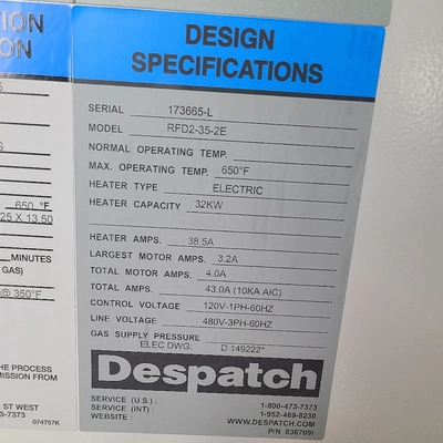 Used DESPATCH RFD2-35-2E Ovens British Columbia CA | Savona Equipment LTD #1506553