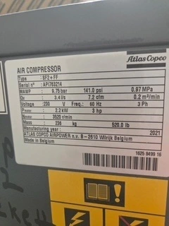 USED 2021 ATLAS COPCO SF2FF