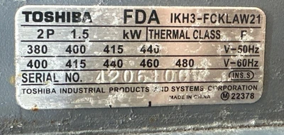 Used Ebara 50LPD 61.5EE Pumps Indiana US | J&J Industrial Supply #1306350