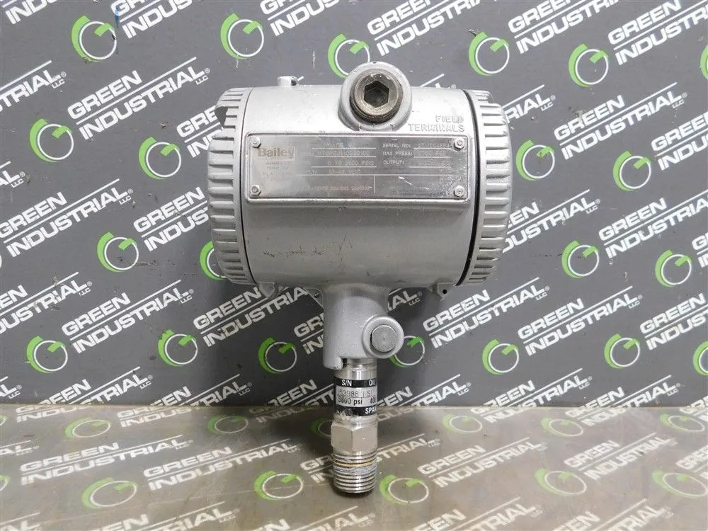 Bailey PTSPGJ110020100 Pressure Switch 0-5800 PSIG 12-42VDC 8700 PSI max. Used