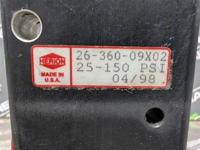 Herion 26-360-09X02 5/2 Single Solenoid Valve 25-150 PSI 120V Surplus