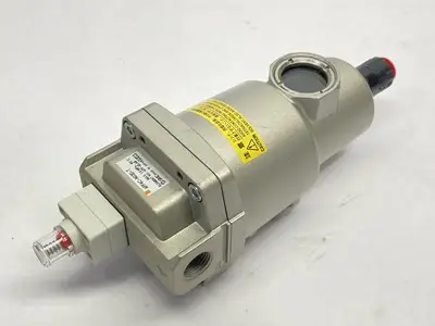Used SMC Pneumatic Main Line Filter 3/8" NPT Filters Michigan US | Maverick Industrial Sales #1391668