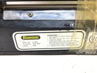 Powerseal TCI008 – KF-200H Plastic Bag Impulse Heat Sealer 120VAC 60Hz 260W