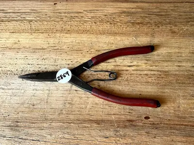 MAC Tools USA P22A Straight Tip Lock Ring Pliers - Red Grip