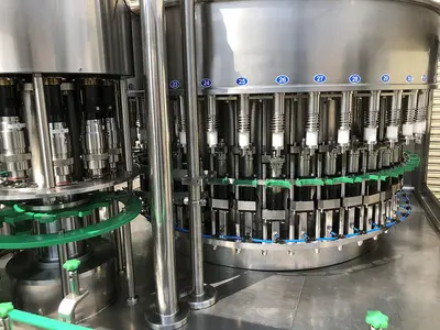 USED 2017 ZHANG J IAGANG, BEIJING CHINA TRI-BLOCK 40 VALVE BOTTLE RINSER, FILLER, CAPPER