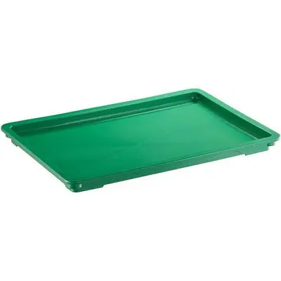 18" x 26" White - Red - Green - Blue - Yellow - Blue Heavy-Duty Polypropylene Dough Proofing Box Lid