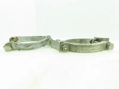 Dixon V & C 525 Plated Iron Hose Clamp w/Saddles 5-1/4"Diameter LOT OF 2