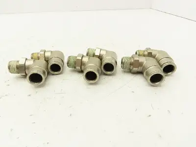 Norgren 101471238 Pneufit Swivel Male Elbow 12mm OD Tube 3/8" BSPT Lot of 6
