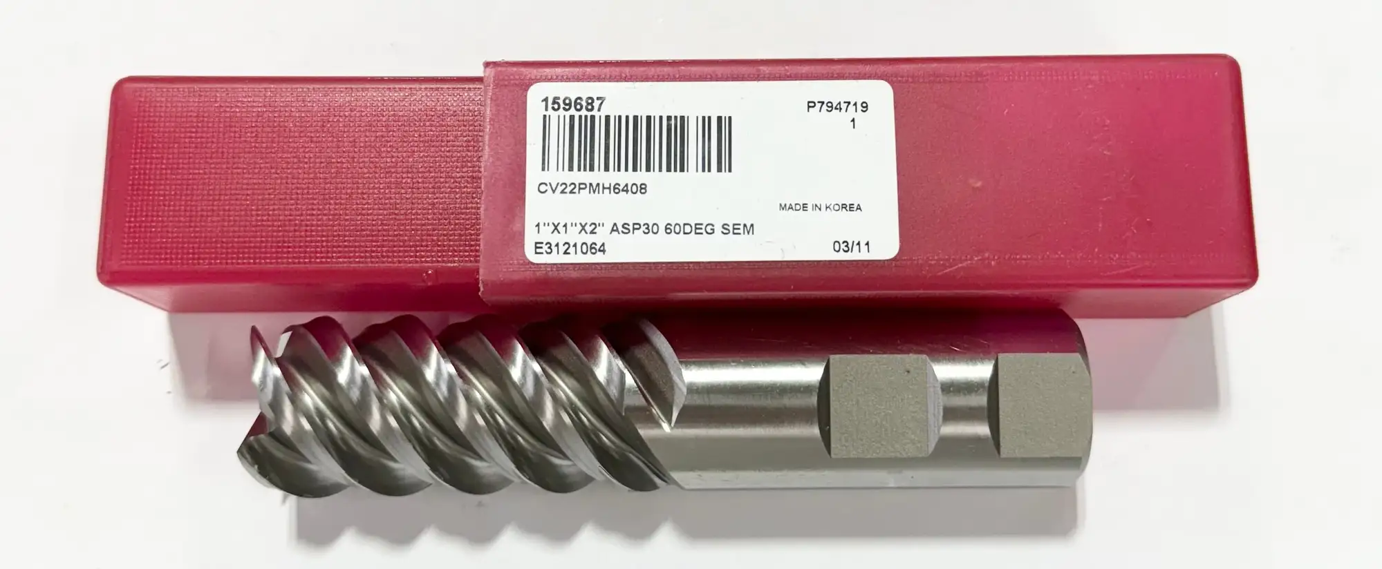 ProCut 1" Cobalt End Mill 4 Flute 60 Deg Helix