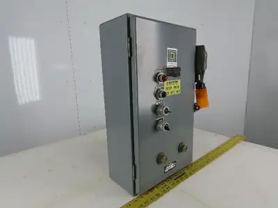 Square D 8810 SCG-1X Ser A Size 1 Reversing /Two-Speed Starter 30A Combo Box