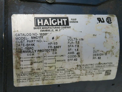 Used HAIGHT _UNKNOWN_ Hydraulic Pumps Texas US | OCO Industrial #1717091