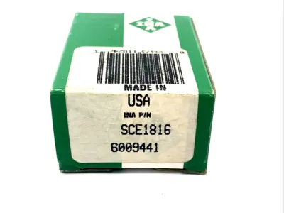 SCE1816 | INA  Drawn Cup Needle Roller Bearing 1.125" Bore, 1.375" OD, 1" Wide 2PK - New