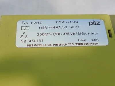 NEW 1991 PILZ P2HZ