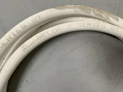 USED SWAGELOK S SERIES ST 3/4" X 144" SILICON SANITARY HOSE