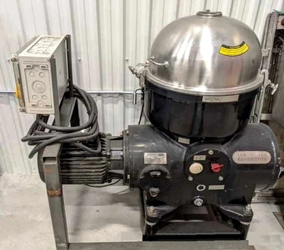 Westfalia KA 25-86-076 chamber bowl centrifuge, 316SS.