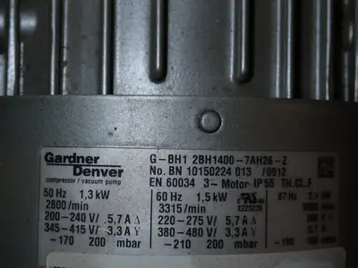 USED GARDNER DENVER GBH12BH14007AH2