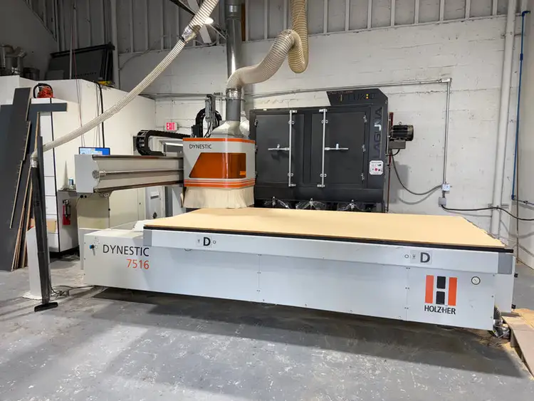 Used 2017 HOLZHER DYNESTIC 7518 5 X 10 CNC Routers Georgia US | iBiD Machinery #299234