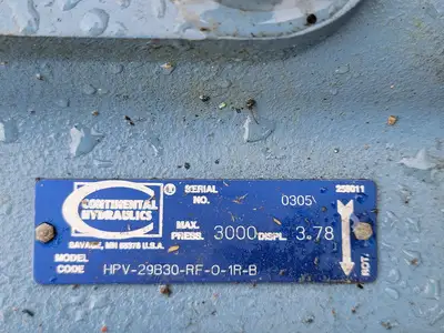 Used CONTINENTAL HYDRAULICS HPV-29B30-RF-0-1R-B Parts (Hydraulics and Pneumatics) British Columbia CA | Lenmark #265274