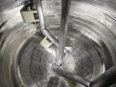 Used 100 Gallon Jacketed Tank (Kettle), With Scrape Agitation, 304 Stainless Steel
