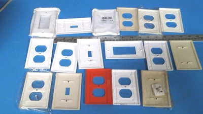 LOT OF 17 ELECTRICAL WALL COVERS