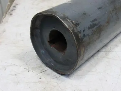 51" x 4" Steel Flat Face Steel Conveyor Roller 1-7/16 Keyed Bore