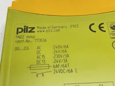 Used PILZ EXPANSION MODULE 4-DIGITAL OUTPUTS 6A 773536 PLC Expansion Units | Maverick Industrial Sales #1099047