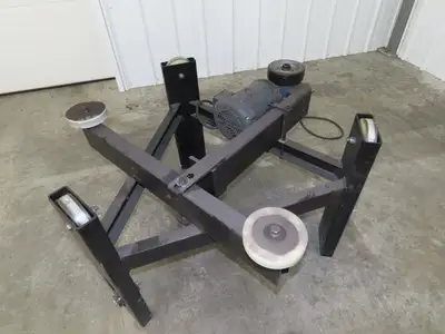 3/8" Steel Top Turn Table Work Bench 52"x25.25" 230/460V 3Ph
