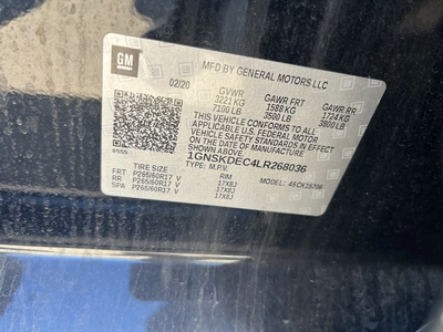 USED 2020 CHEVROLET TAHOE