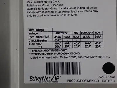 USED ALLEN BRADLEY 280EFN10R