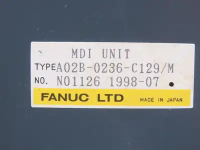 Fanuc A02B-0236-C129/M MDI Unit Operator Keypad CNC Control Panel
