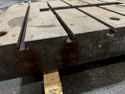 42.5" X 30 1/4" X 6" HEAVY DUTY STEEL BOLSTER PLATE: YOBRO #23886