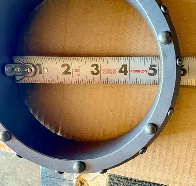 New | in-Stock AFTERMARKET 5" DUAL ROTARY SHOE – 7 DOMED BUTTONS ON FACE, 21 BUTTONS ON SHOULDER – THIN WALL Drilling Attachments Pennsylvania US | East West Machinery & Drilling #1418130