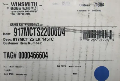 NEW WINSMITH 917MCTS22000D4 GEAR REDUCER 25:1 917MCT-25-LR-145TC