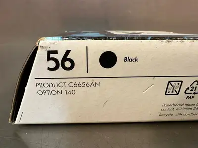 Hp 56 Black Ink Cartridge C6656AN NEW Genuine (5.3.1)