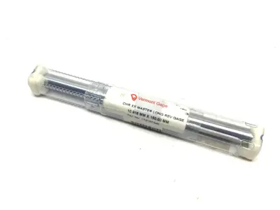 NEW VERMONT GAGE CHR XX REVERSIBLE LONG MASTER GAGE 10.916MM X 150.00MM
