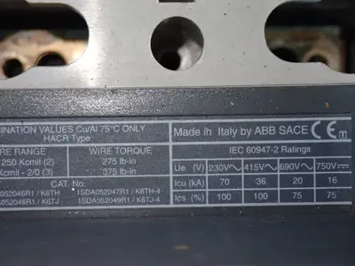 USED ABB SACE T6N 800