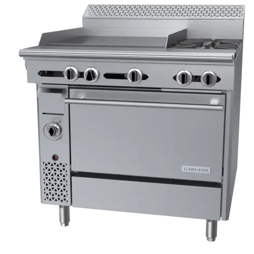 Garland C36-2-1R 36" 2 Burner Gas Range w/ Griddle & Standard Oven, Natural Gas