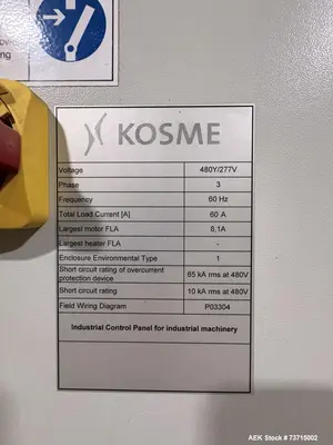 Used KOSME MEC ARM Palletizers Illinois US | Aaron Equipment #1423173