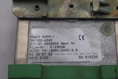 PHOENIX CONTACT QUINT-PS-120AC/24DC/2.5 POWER SUPPLY  STOCK H557A