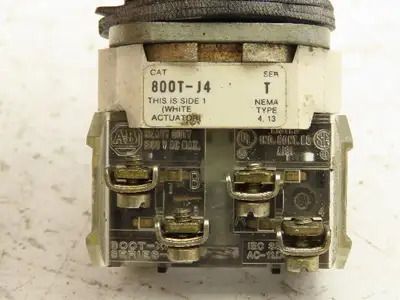 Allen Bradley 800T-J4 3 Position Spring Return From Left Selector Control Switch