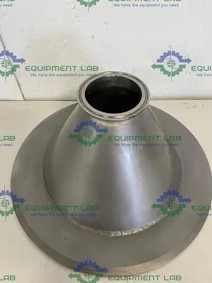 Stainless Steel  Sanitary Reducer 12" OD to 2 1/2" Sanitary Fitting 5 1/2" Height