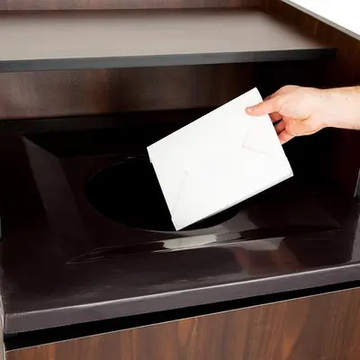 32 Gallon Waste Receptacle Enclosure with Tray Shelf