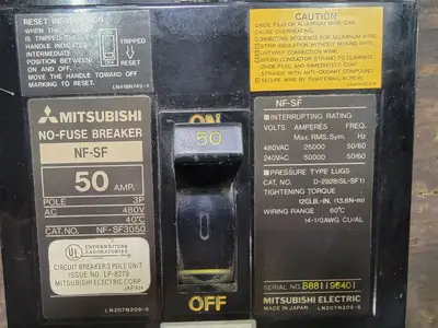 Used MITSUBISHI NF-SF3050 Switchgears British Columbia CA | Lenmark #243418