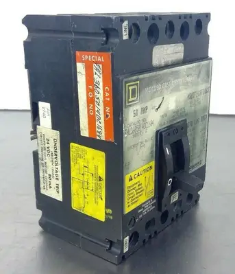 Square D FHL3605014DC1684 Series 2 Molded Case Circuit Breaker 50 AMP 4H