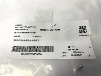 NEW MISUMI ROUND DIAMOND SMALL HEAD LOCATING PIN LOT OF 3