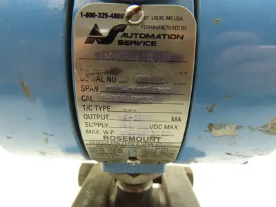 Rosemount 1151GP9E22B1DF Pressure Transmitter 0-800psi 45VDC 3000psi Max