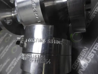 1/2" Perrin PS87H-0,5-L BA286 Series 80-M Two Way Ball Valve Class 600 Used