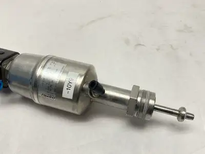 USED GEMU PNEUMATIC ANGLE SEAT GLOBE VALVE 88350177