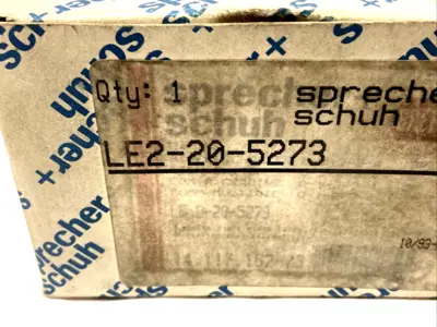 LE2-20-5273 | Sprecher+Schuh  Rotary Cam Switch 20A 3-Pole - Used