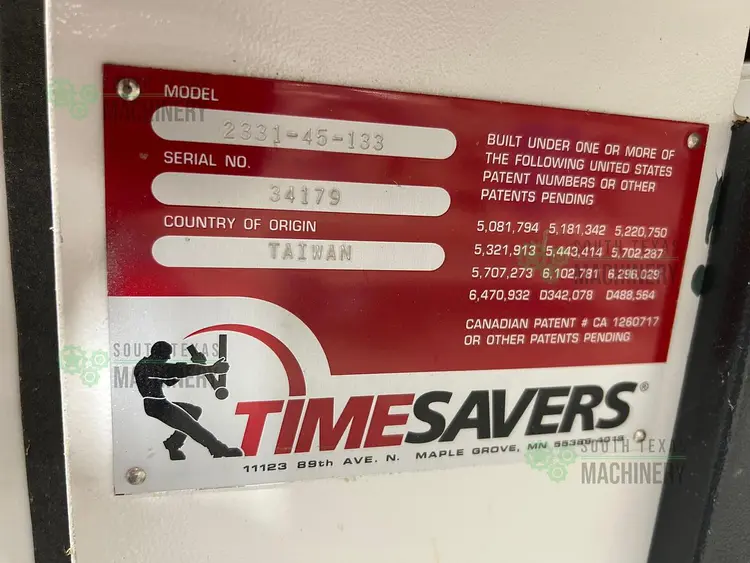 Used 2019 TIMESAVERS 2331-45-133 SP Wide Belt Sanders Texas US | South Texas Machinery #760119